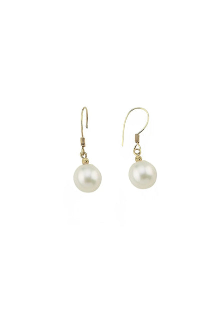 White Dangling Natural Pearl Earring