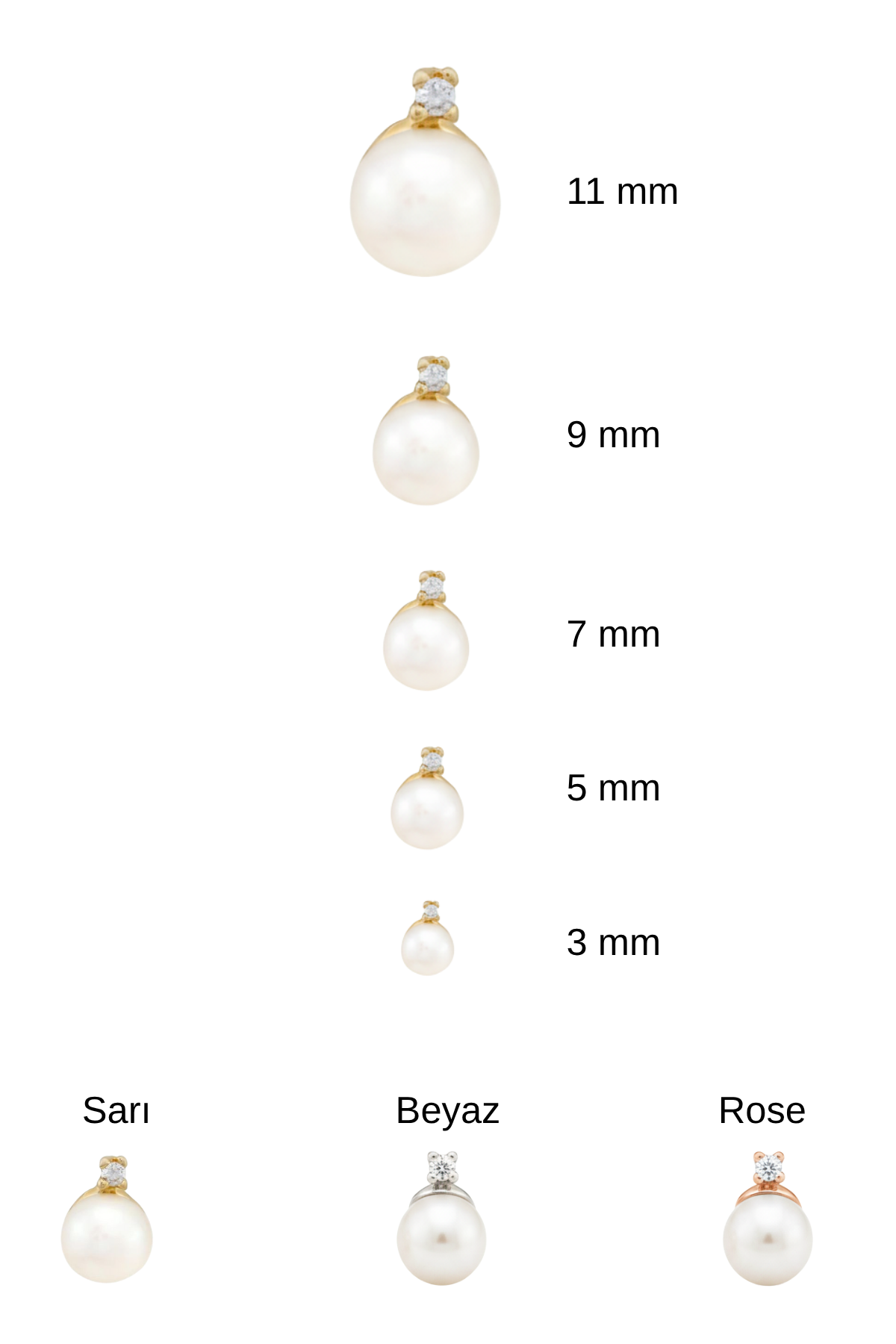 Four-Pronged Diamond Pearl Earrings