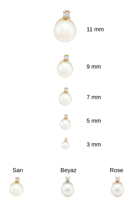 Four-Pronged Diamond Pearl Earrings