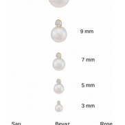 Pearl Earrings with Diamonds