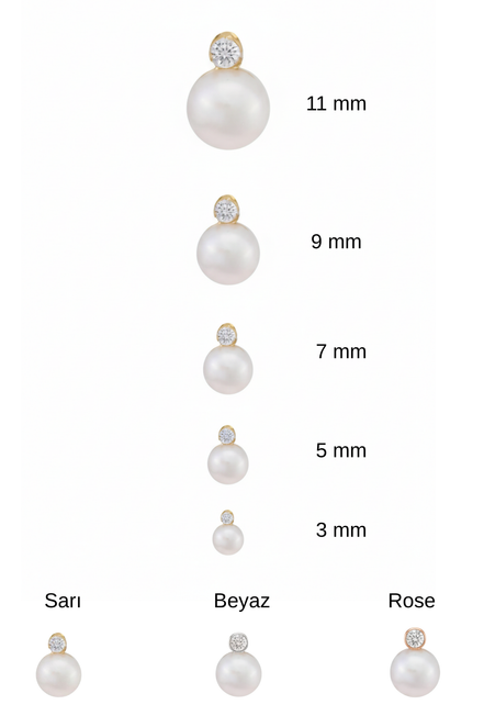 Pearl Earrings with Diamonds