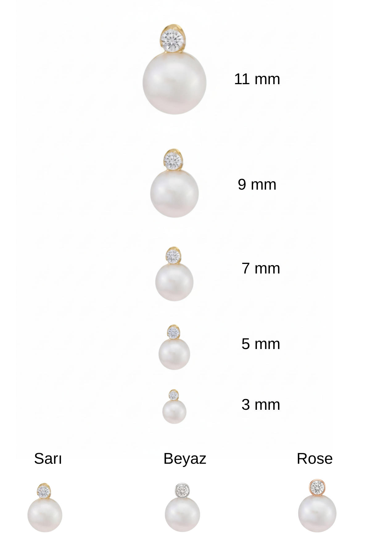 Pearl Earrings with Diamonds