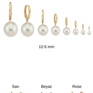 White Natural Pearl Hoop Earrings