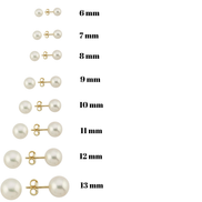 White Natural Pearl Earrings