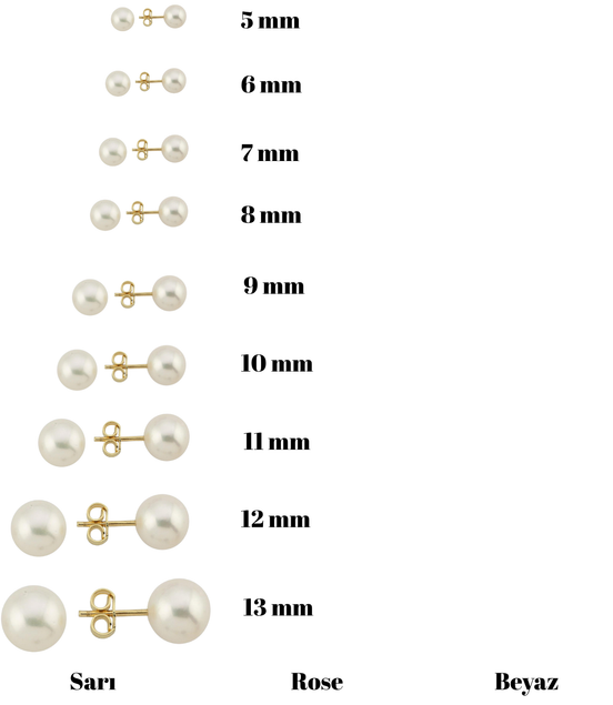 White Natural Pearl Earrings