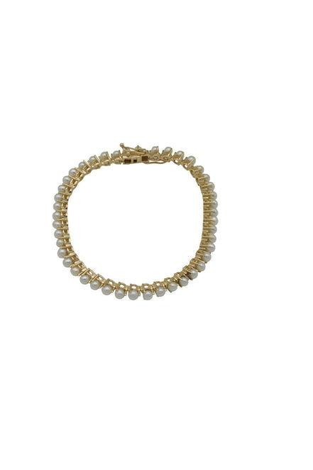 Three Pronged Natural Pearl Bracelet