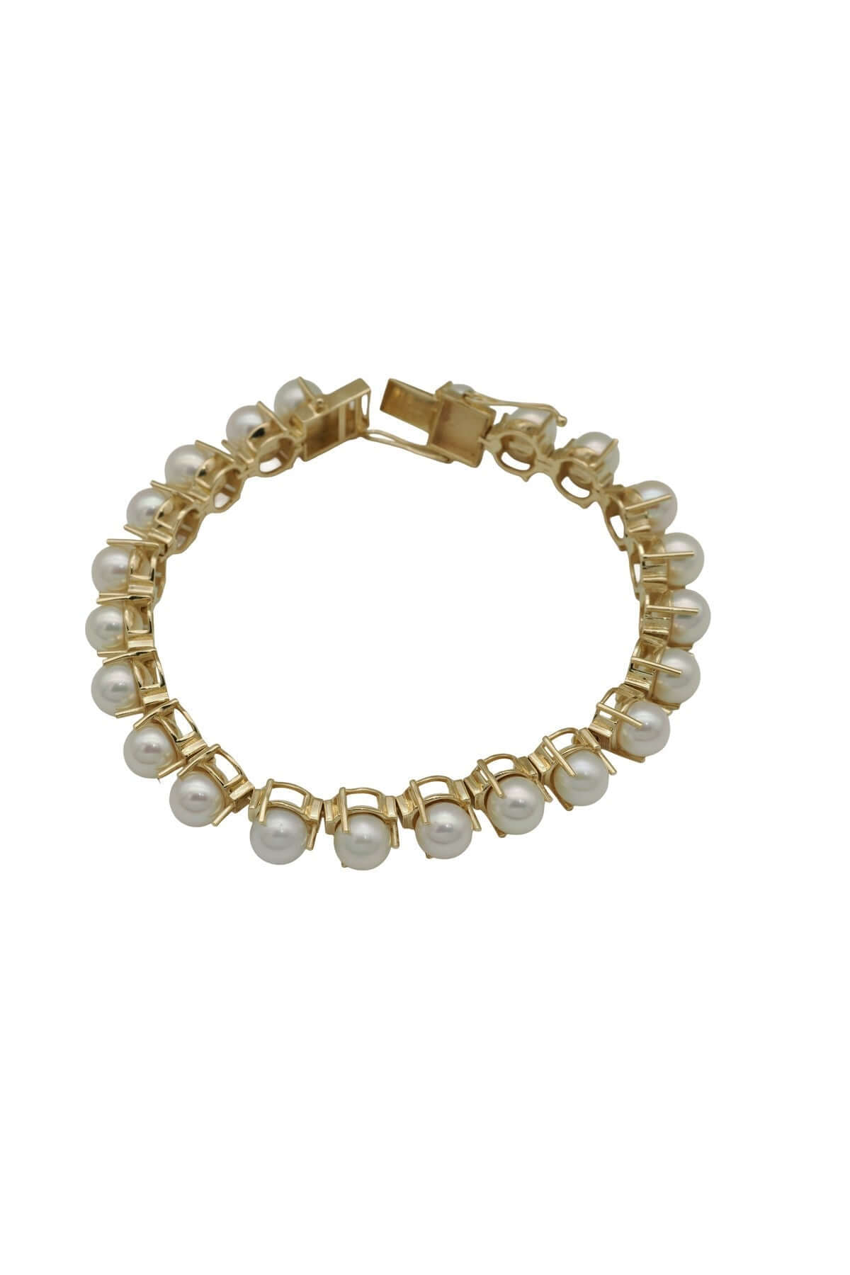Three Pronged Natural Pearl Bracelet