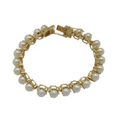 Three Pronged Natural Pearl Bracelet