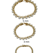 Three Pronged Natural Pearl Bracelet