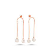Natural Pearl Rocking Earring