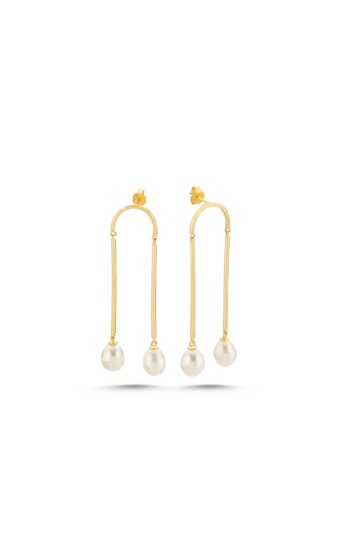 Natural Pearl Rocking Earring