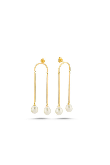 Natural Pearl Rocking Earring