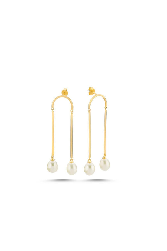 Natural Pearl Rocking Earring