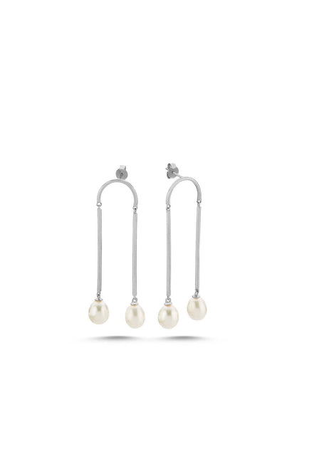 Natural Pearl Rocking Earring