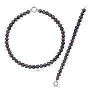 Siyah İnci Kolye Bileklik İkili Set | | Birinci1926