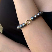 Siyah İnci Kolye Bileklik İkili Set | | Birinci1926