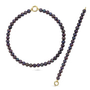 Siyah İnci Kolye Bileklik İkili Set | | Birinci1926