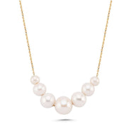 Filtration Natural Pearl Necklace Bracelet Double Set