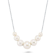 Filtration Natural Pearl Necklace Bracelet Double Set