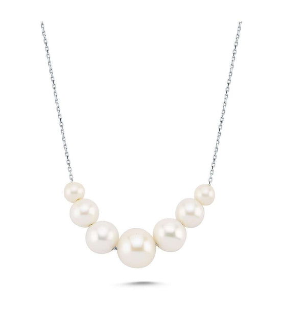 Filtration Natural Pearl Necklace Bracelet Double Set