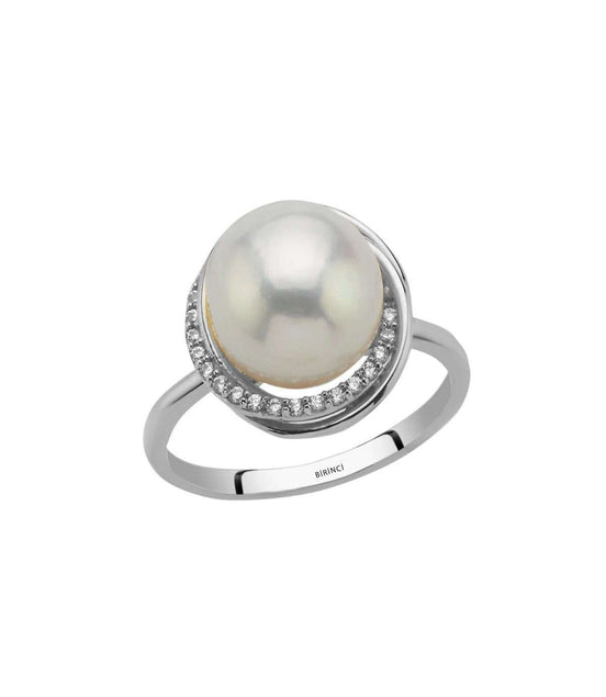 Zirkon Taşlı Doğal İnci Yüzük | | Birinci1926