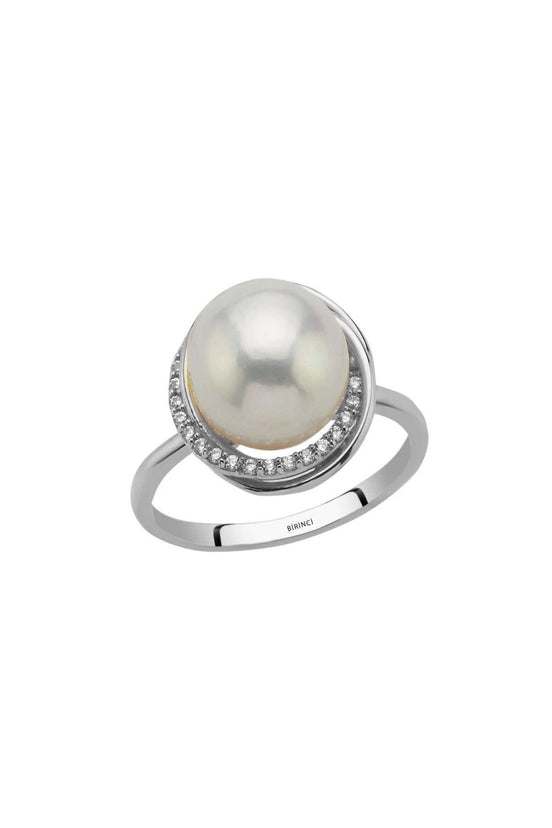 Zirkon Taşlı Doğal İnci Yüzük | | Birinci1926
