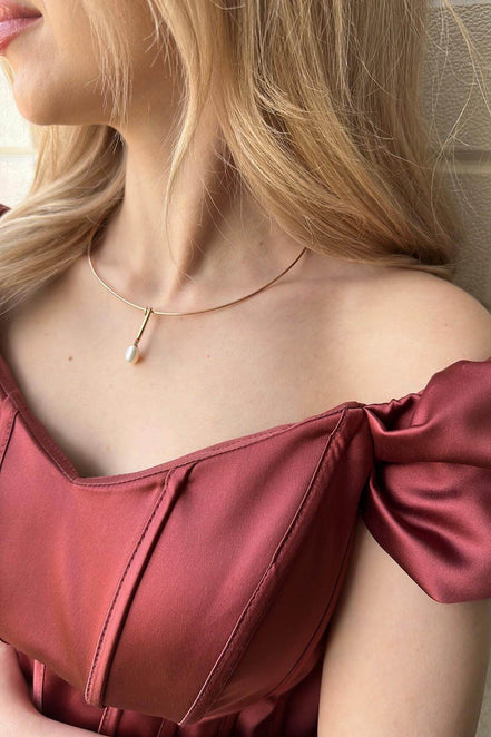 Choker Model Natural Pearl Necklace