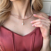Choker Model Natural Pearl Necklace