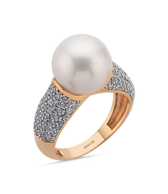 Zirkon Taşlı Doğal İnci Yüzük | | Birinci1926