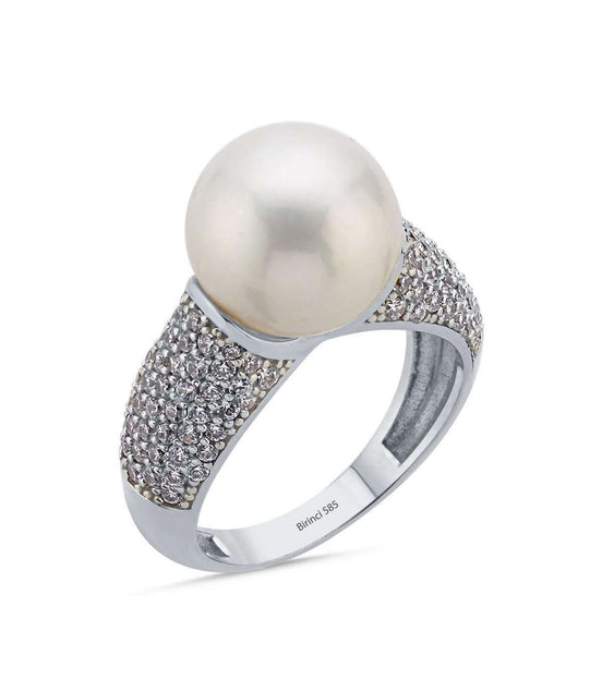 Zirkon Taşlı Doğal İnci Yüzük | | Birinci1926