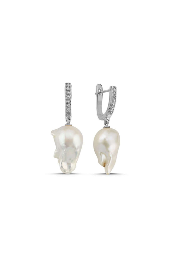 Baroque Natural Pearl Earring
