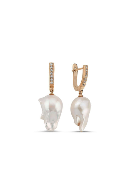 Baroque Natural Pearl Earring