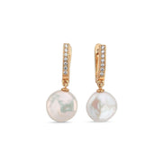 Coin Pearl Earring