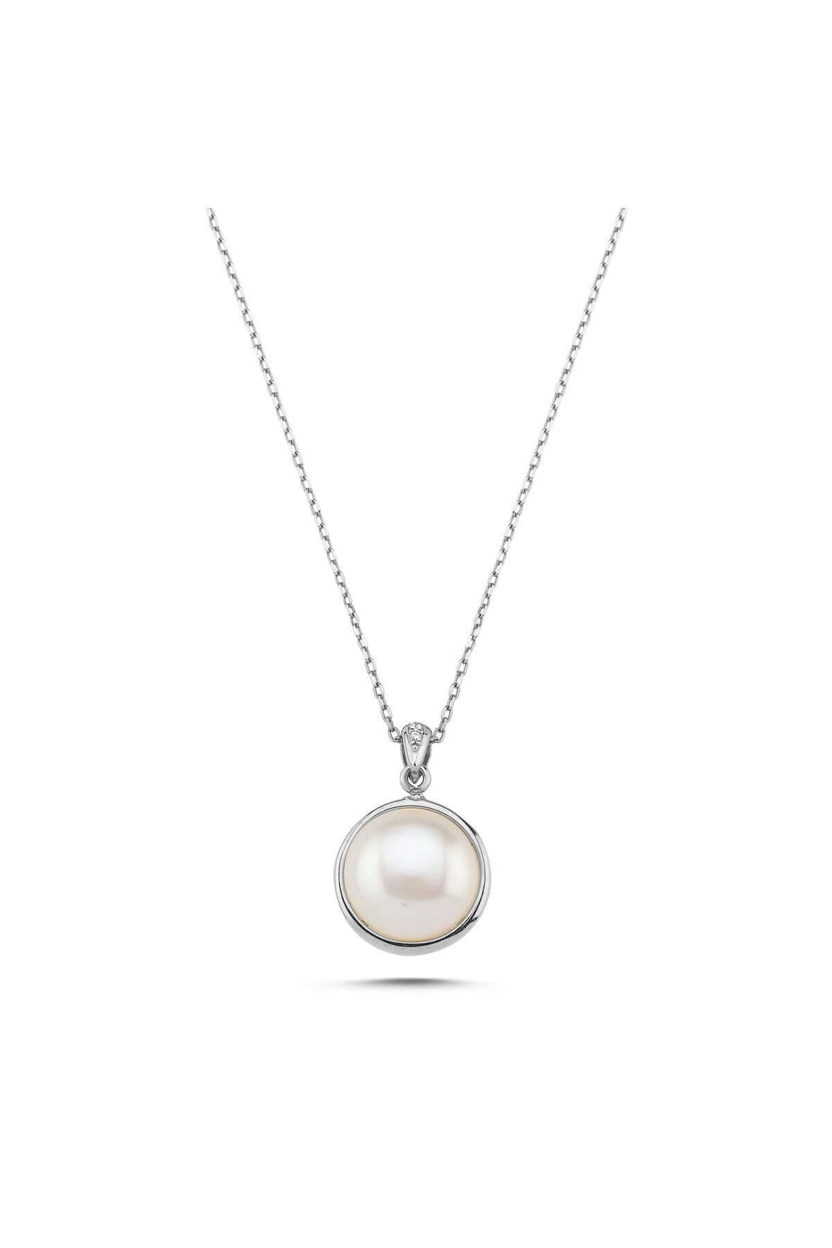 Zircon Stone Natural Pearl Necklace