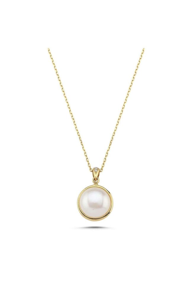 Zirkon Taşlı Doğal İncili Kolye | | Birinci1926