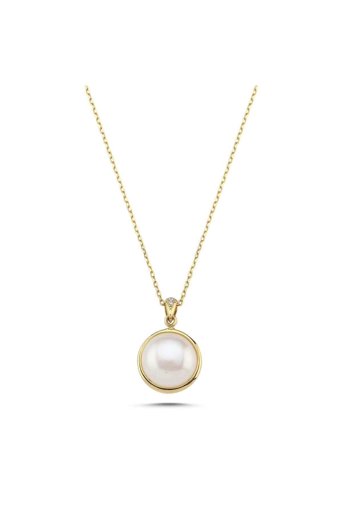 Zirkon Taşlı Doğal İncili Kolye | | Birinci1926