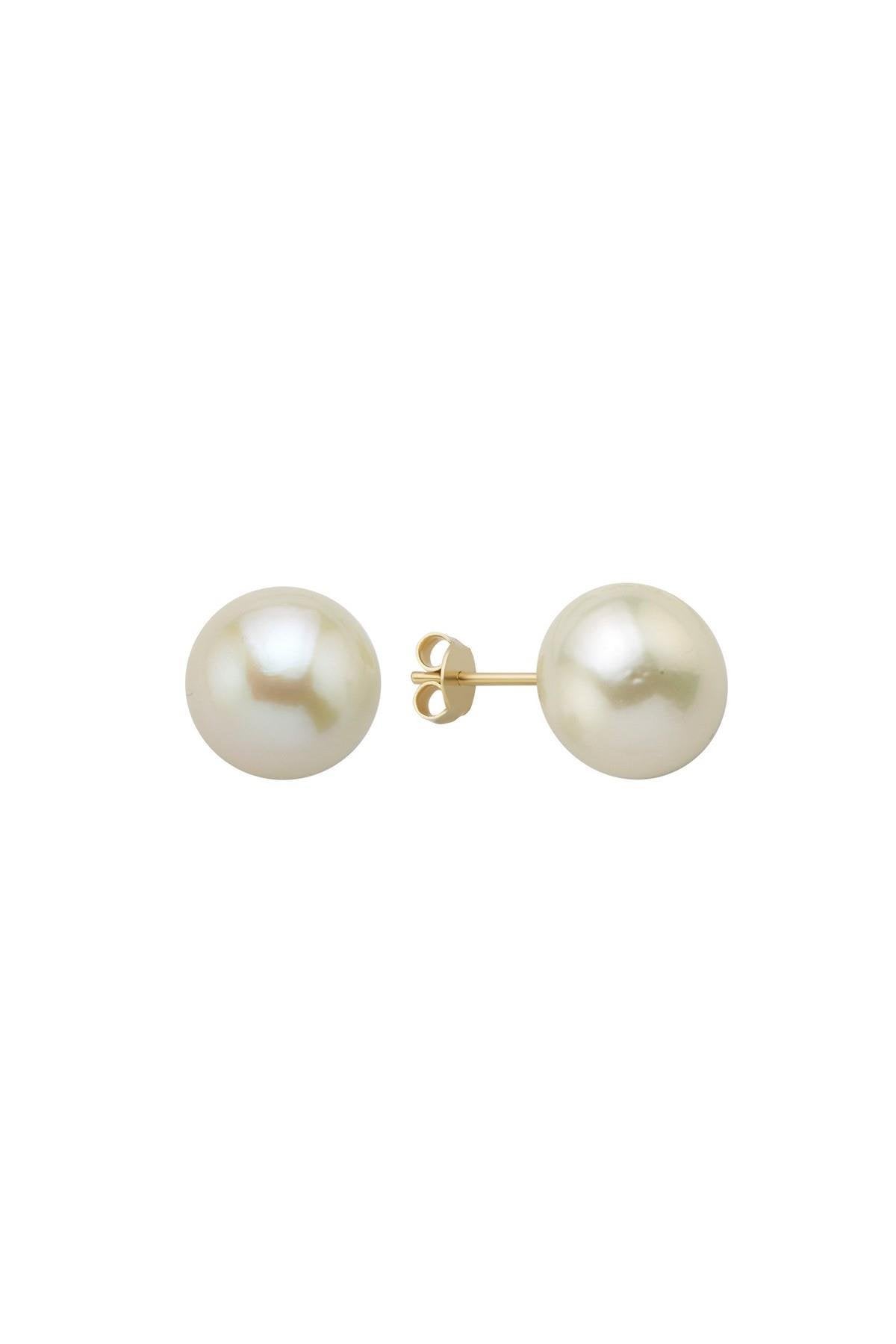 White Natural Pearl Earrings