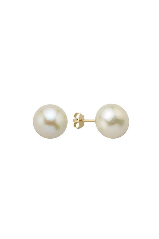 White Natural Pearl Earrings