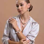 Halka Kilitli Barok Doğal İnci Bileklik | | Birinci1926