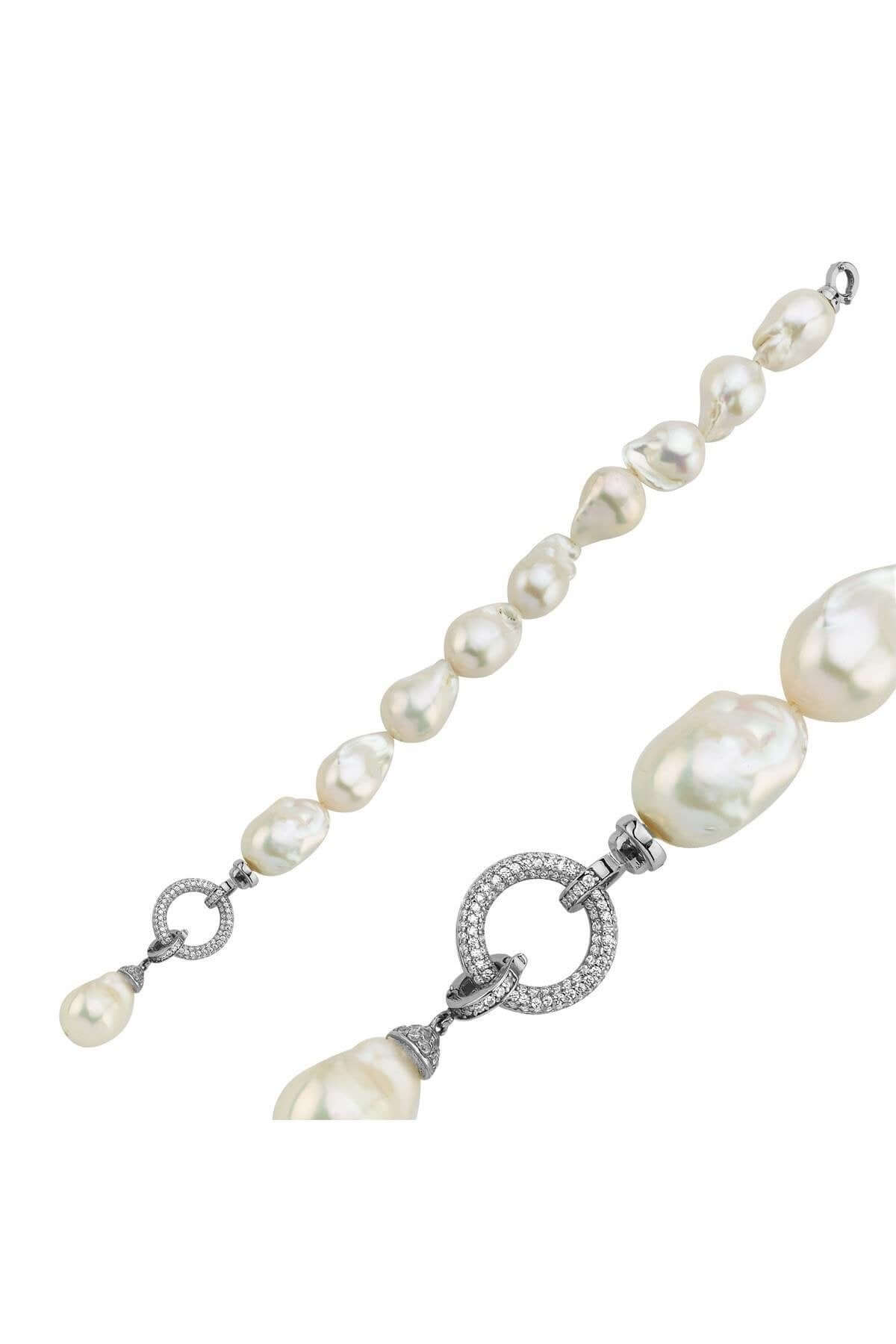 Halka Kilitli Barok Doğal İnci Bileklik | | Birinci1926