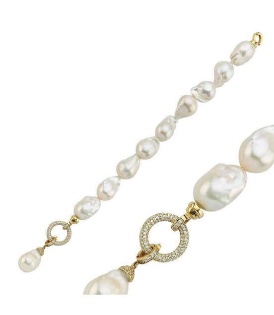 Halka Kilitli Barok Doğal İnci Bileklik | | Birinci1926