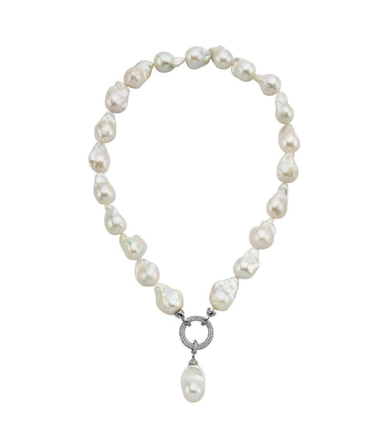 Halka Kilitli Barok Doğal İnci Kolye | | Birinci1926