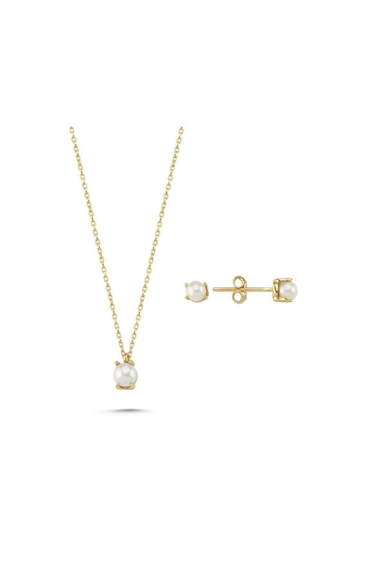 İncili Küpe Kolye İkili Set | | Birinci1926