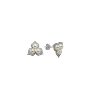 Zircon Stone Natural Pearl Earring