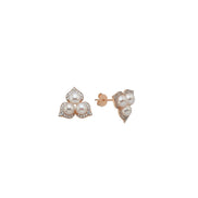 Zircon Stone Natural Pearl Earring