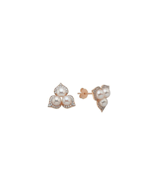 Zircon Stone Natural Pearl Earring