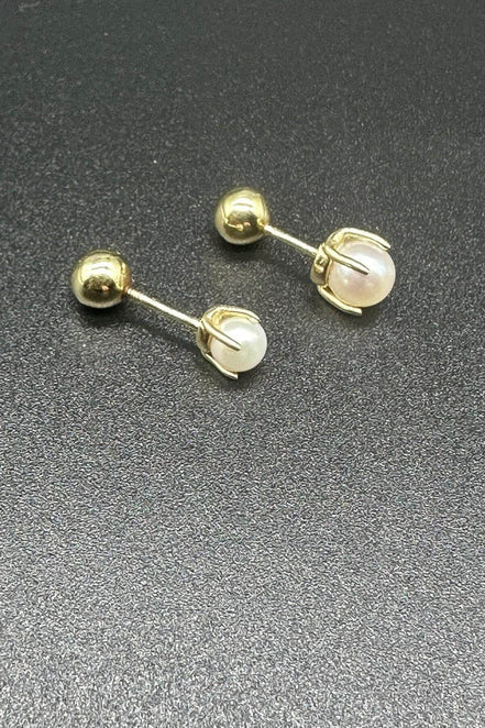 İkili Tragus Doğal İnci Çift Taraflı Top Piercing | | Birinci1926