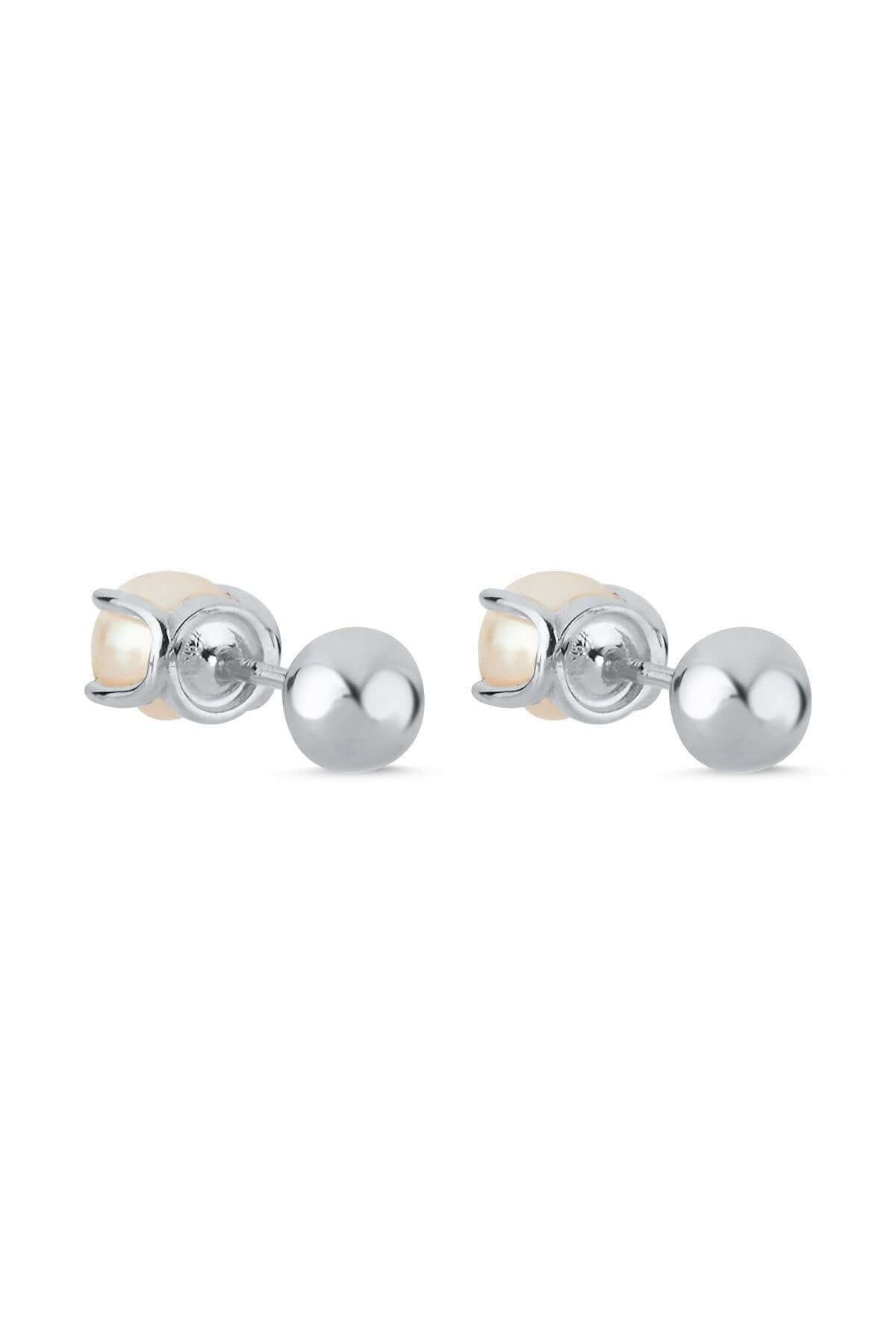 İkili Tragus Doğal İnci Çift Taraflı Top Piercing | | Birinci1926