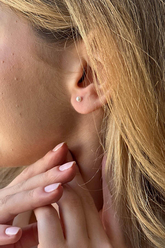 Doğal İnci Top Küpe | | Birinci1926