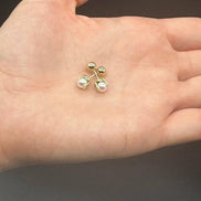 İkili Tragus Doğal İnci Çift Taraflı Top Piercing | | Birinci1926